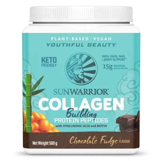 SunWarrior Collagen Building Protein Peptides Chocolate Fudge