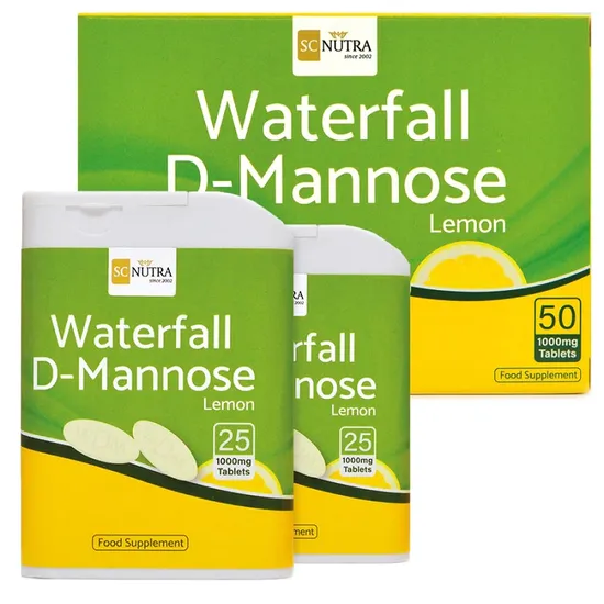 SC Nutra Waterfall D-Mannose Lemon 1000mg Tablets
