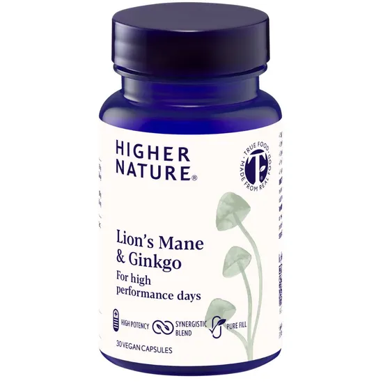 Higher Nature Lion's Mane & Ginkgo Capsules