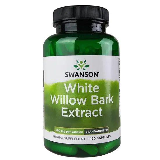 Swanson White Willow Bark Extract 500mg Capsules