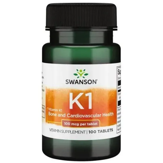 Swanson Vitamin K1 100mcg Tablets