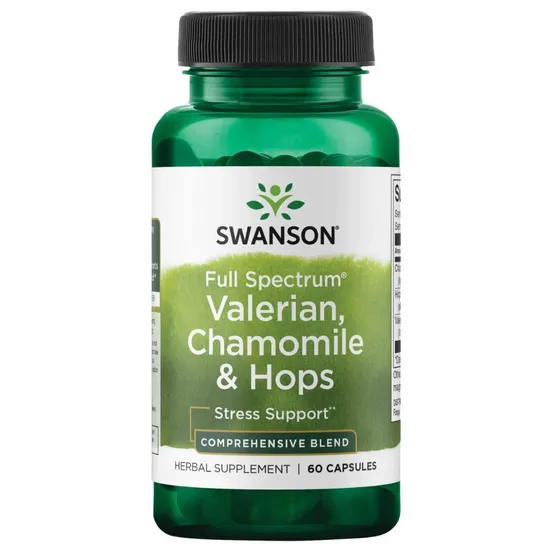 Swanson Valerian Chamomile & Hops Capsules