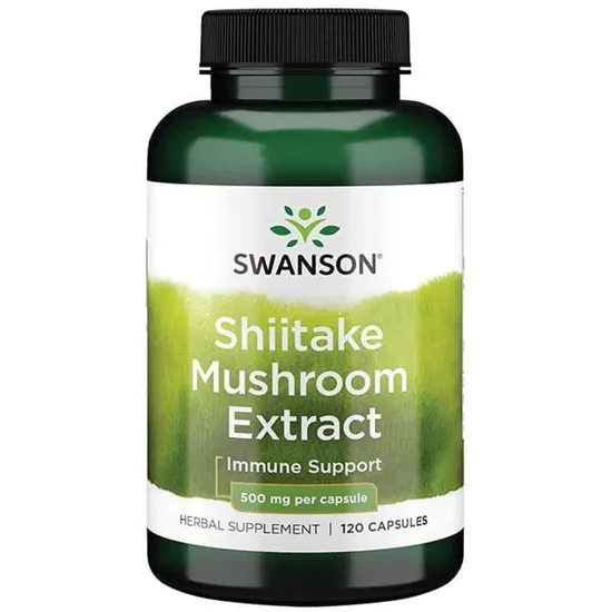 Swanson Shiitake Mushroom Extract 500mg Capsules