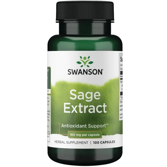 Swanson Sage Extract 160mg Capsules