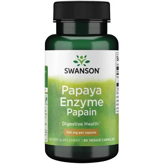 Swanson Papaya Enzyme Papain 100mg Capsules