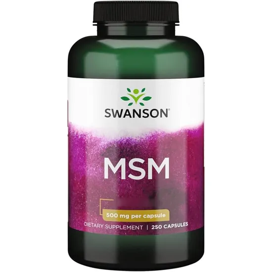 Swanson MSM 500mg Capsules
