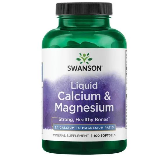Swanson Liquid Calcium & Magnesium Softgels
