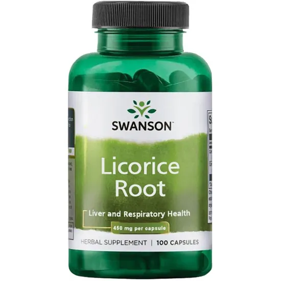 Swanson Licorice Root 450mg Capsules