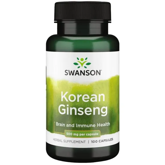 Swanson Korean Ginseng 500mg Capsules