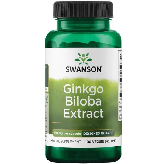 Swanson Ginkgo Biloba Extract 120mg Capsules