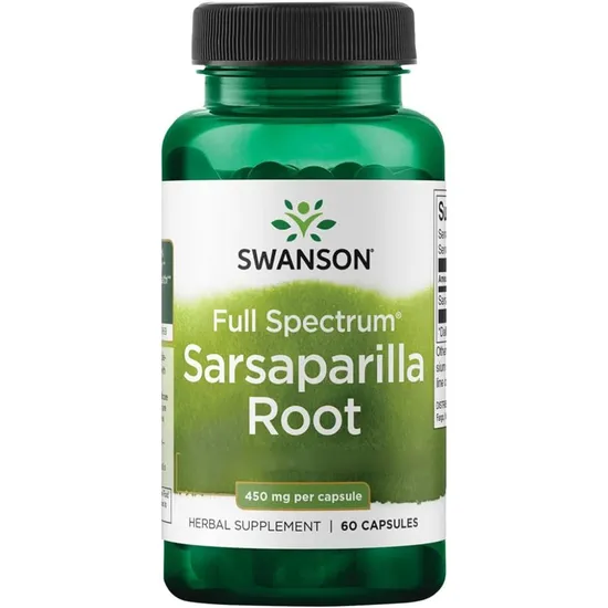 Swanson Full Spectrum Sarsaparilla Root 450mg Capsules