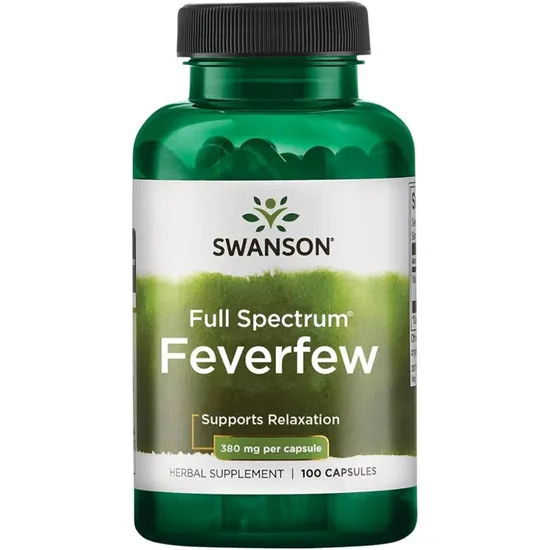 Swanson Full Spectrum Feverfew 380mg Capsules