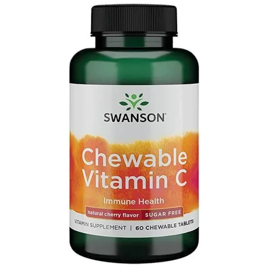 Swanson Chewable Vitamin C Natural Cherry Flavour Chewables