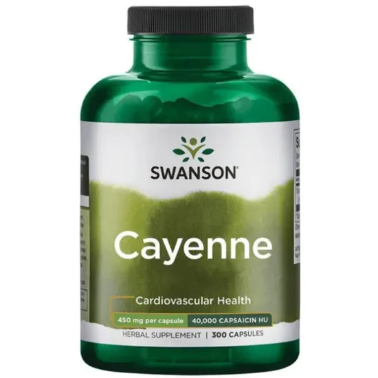 Swanson Cayenne 450mg Capsules