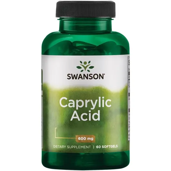 Swanson Caprylic Acid 600mg Softgels