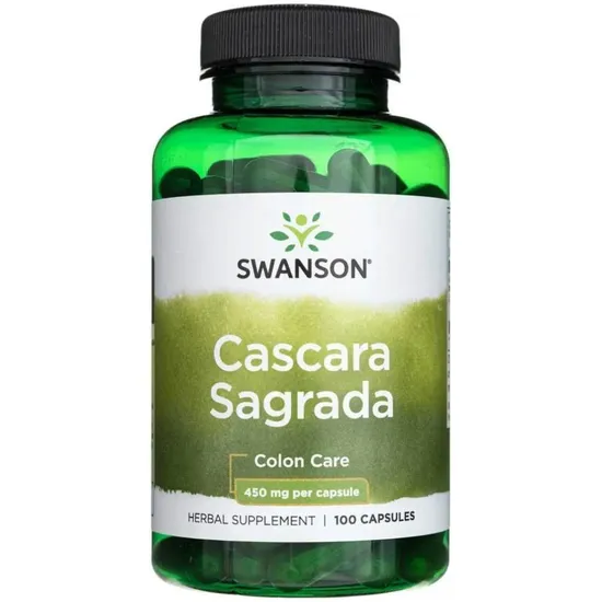 Swanson Cascara Sagrada 450mg Capsules