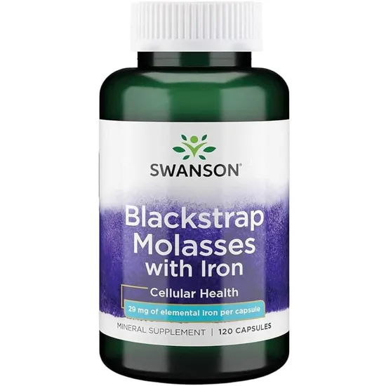 Swanson Blackstrap Molasses With Iron 29mg Capsules