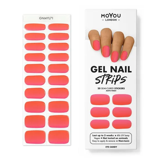 Moyou London Gel Nail Strip Eye Candy