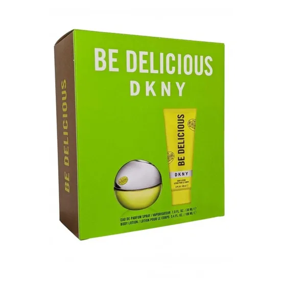DKNY Be Delicious Eau De Parum Spray 30ml Body Lotion 100ml Gift Set