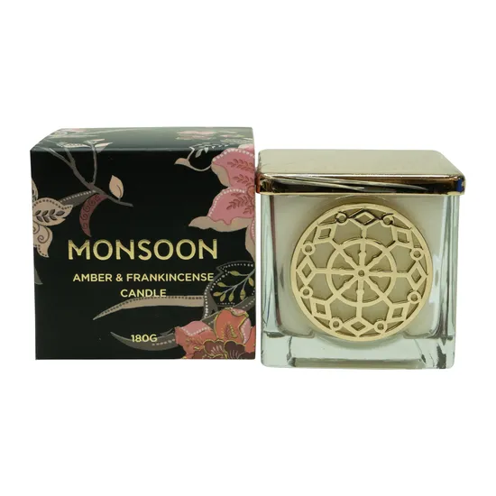 Monsoon Amber & Frankincense Scented Candle