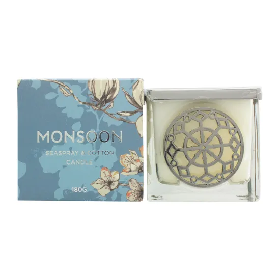 Monsoon Seaspray & Cotton Scented Candle