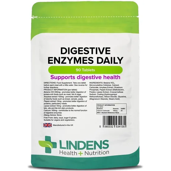 Lindens Digestive Enzymes Daily Tablets