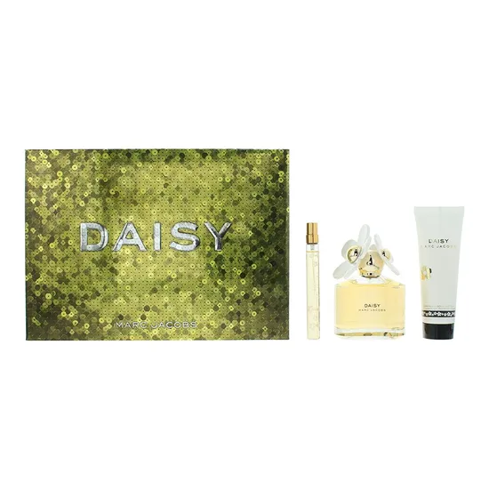 Marc Jacobs Daisy Eau De Toilette 100ml, 10ml + Body Lotion 75ml Gift Set