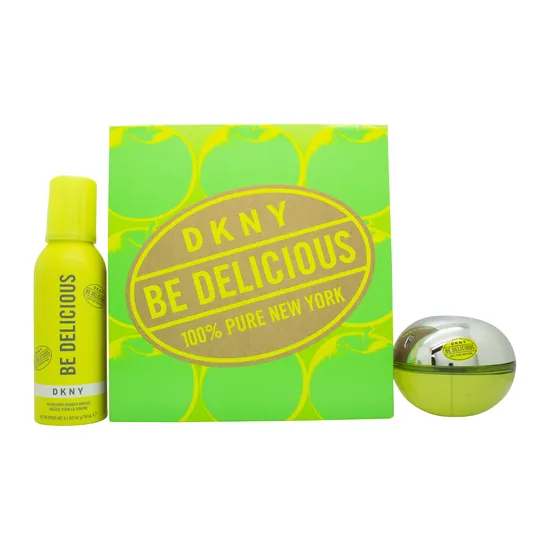 DKNY Be Delicious Gift Set 100ml Eau De Parfum + 150ml Refreshing Shower Mousse