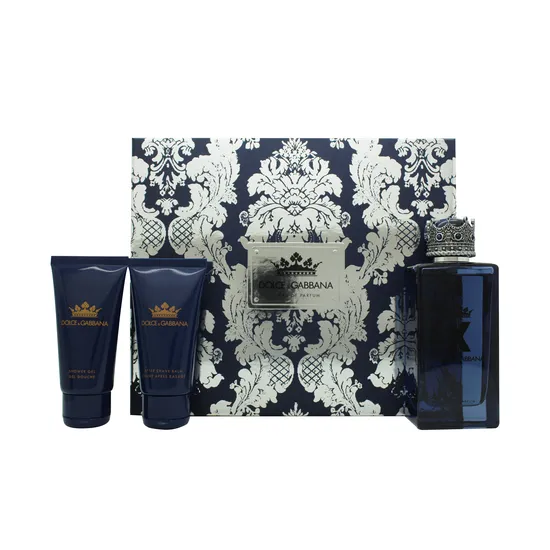 Dolce & Gabbana K Gift Set 100ml Eau De Parfum + 50ml Aftershave Balm + 50ml Shower Gel
