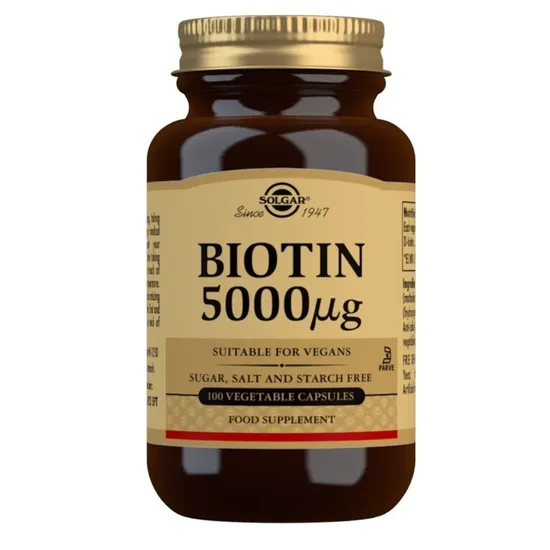 Solgar Biotin 5000ug Vegicaps