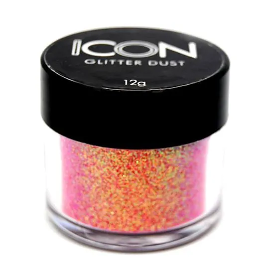 Cuccio Icon Glitter Dust Irid Hot Pink 008