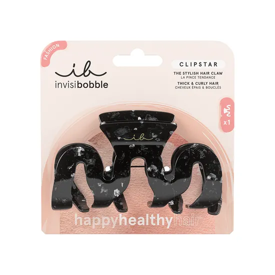Invisibobble Clipstar Clawdia Black Tortoise Claw Clip