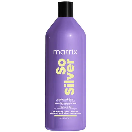 Matrix So Silver Purple Pigmented Conditioner For Neutralising Yellow Tones