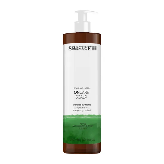 Selective Professional Oncare Scalp Purifying Shampoo For Oily & Dandruff Prone Scalps 950Ml