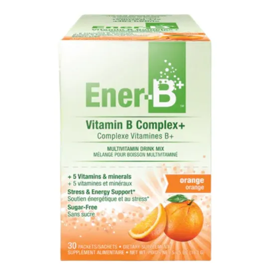 Ener-Life Ener-C Ener-B Vitamin B Complex+ Orange Sachets