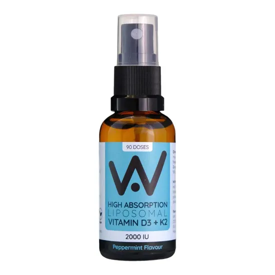 Well Actually Vitamin D3 2000iu + K2 100mcg Peppermint Spray