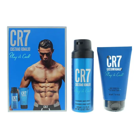 Cristiano Ronaldo CR7 Play It Cool Gift Set 150ml Shower Gel + 150ml Body Spray