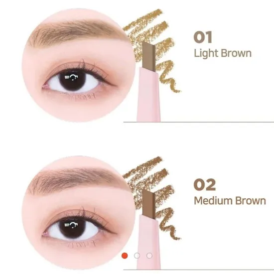 Lilybyred Hard Flat Brow Pencil 02 #Medium Brown