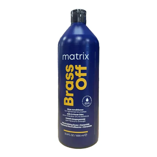 Matrix Brass Off Blue Pigmented Conditioner To Neutralise Brassy Tones 1000Ml