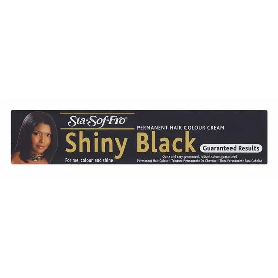 Sta-Sof-Fro Shiny Black Permanent Hair Colour Cream Tube