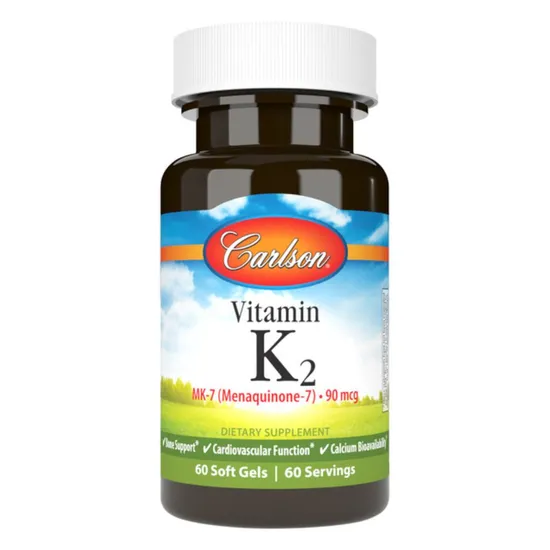 Carlson Labs Vitamin K2 MK-7 90mcg Softgels