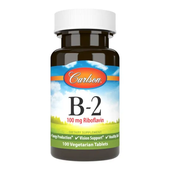 Carlson Labs Vitamin B2 100mg Tablets