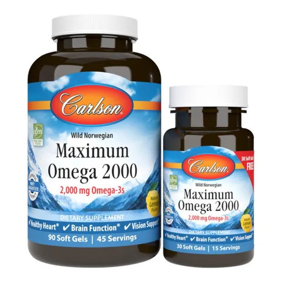 Carlson Labs Maximum Omega 2000 Softgels