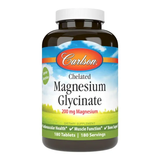 Carlson Labs Chelated Magnesium 200mg Tablets