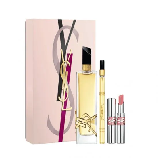 Yves Saint Laurent Libre 90ml Eau De Parfum + 10ml Eau De Parfum + 3.2g Lipstick Gift Set 2025