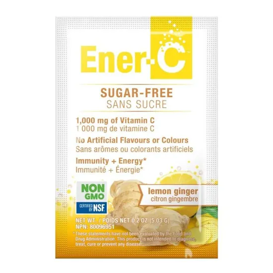 Ener-Life Ener-C Lemon Ginger Sugar Free Sachets