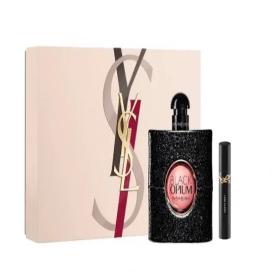 Yves Saint Laurent Black Opium 50ml Eau De Parfum + 2ml Mascara With Pouch Gift Set 2025