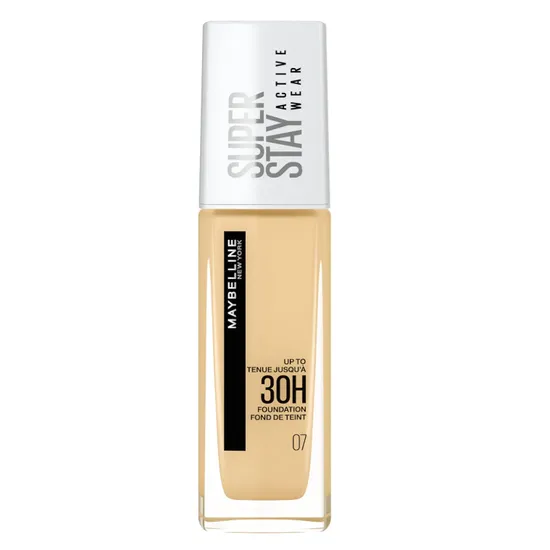 Maybelline Superstay Active Wear Full Coverage 30 Hour Long-Lasting Liquid Foundation 07 Classic Nude