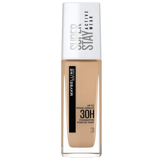 Maybelline Superstay Active Wear Full Coverage 30 Hour Long-Lasting Liquid Foundation 31 Warm Nude