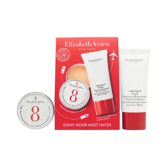 Elizabeth Arden Eight Hour Cream Gift Set 13ml Lip Protectant + 30ml Intensive Moisturising Hand Treatment